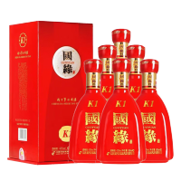 今世缘 国缘K1 柔雅型 白酒 42度 500ml*6瓶 整箱装