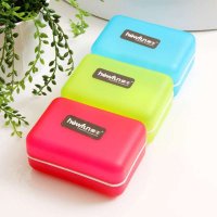 豪丰 炫彩香皂盒 时尚带盖肥皂盒 防水大号皂盒 K2582