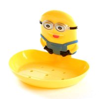 简家 可爱卡通可拆式强力吸盘肥皂盒创意香皂盒沥水皂盒K2393