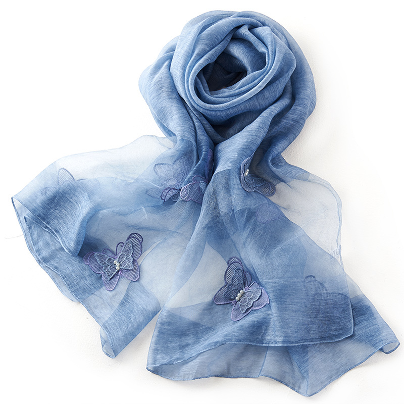 百瑞欧新款潮流百搭纯色女士韩版丝巾围巾春季新品w6021