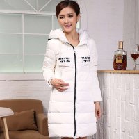 雪驰女中长款羽绒服 2013新款连帽 休闲羽绒服女韩版B-1353