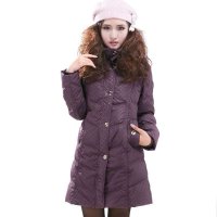 雪驰中老年女式羽绒服 反季特卖 加肥大码加厚修身保暖 B-1186