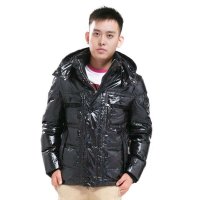 雪驰男装羽绒服 加厚休闲韩版修身冬装短外套 立领针织袖清仓A-1123