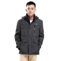 雪驰中老年男士羽绒服 大码男式冬装外套可脱卸帽正品清仓A-1125