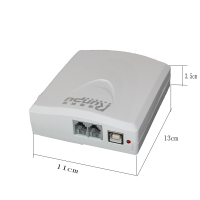 润普单路录音盒RP-USB01 单路录音盒 电话座机固话录音盒 电脑管理