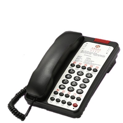 领域908A多功能酒店电话机 客房 宾馆logo定制来电显示一键拨号