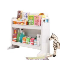 奕辰 收纳架厨房塑料收纳双层置物架收纳架厨房收纳家居收纳 象牙白