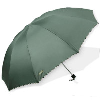 天堂伞 3311E加大加固天堂伞 全钢骨架商务高密拒水坚固三折 雨伞雨具 防风10根钢骨