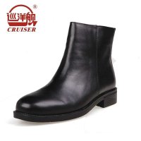 3513巡洋舰正品军靴男靴特种兵男士皮靴户外军勾军鞋真皮保暖3513-07毛