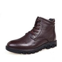 3515强人男士商务休闲保暖羊毛靴9S-3395-1C