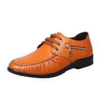 3515 强人 真皮休闲鞋时尚男单鞋真皮透气舒适男鞋XA418482