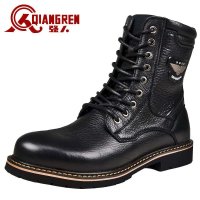 3515强人男士短靴户外真皮军靴男特种兵战靴军勾皮鞋KJB15