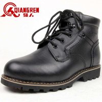 3515强人男士军靴冬季保暖男鞋作战靴军勾棉靴真皮羊毛棉鞋 DAC63515