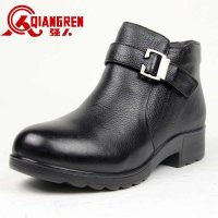 3515强人军靴 新款女士潮流棉靴 羊毛内里牛皮靴 9L-3618C