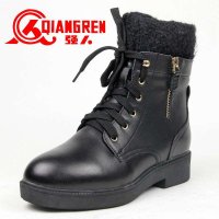 3515强人女靴 冬季新款机车时尚系带高筒靴 9T066C