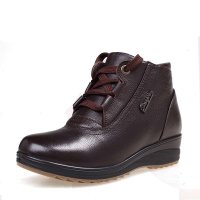 3515强人冬季新款女式保暖羊毛棉鞋 系带款保暖鞋 9L-3602-1C