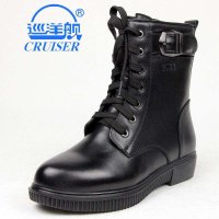 3513巡洋舰女靴冬季保暖真皮女靴羊毛靴子棉靴特种兵军靴 6311C