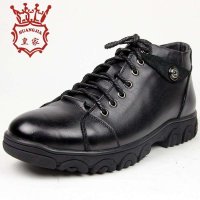 3516皇家男靴羊毛靴高帮棉鞋真皮皮靴冬季保暖棉靴 H-B281M