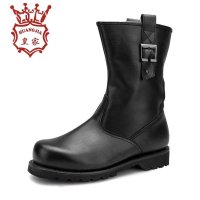 3516皇家冬季新款真皮中筒军靴保暖男靴冬季棉靴 H10-012M