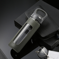 富光户外运动玻璃杯塑料杯耐热水杯套装家用男女学生便携过滤茶杯