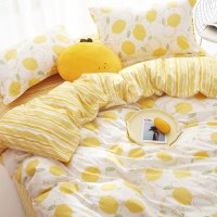 水星出品百丽丝家纺全棉印花四件套轻法式小碎花系列心语花开 柔语花晓 柠檬甜心