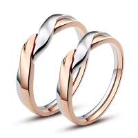 银斯妮 新品情侣戒指 缠绵的爱 925纯银情侣对戒 韩版银饰戒子指环 品质单品 单只价