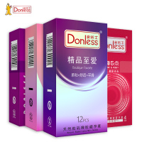 多乐士旗舰店40只避孕套精品至爱/纤薄玫瑰/梦幻浪漫环纹系列3盒 安全套赠梦幻G点4只装 平滑 超薄 环纹情趣 成人用品