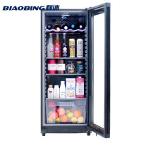 标冰(BIAOBING)LC-168冰吧 办公室冷柜冷藏保鲜冰柜 家用红酒柜 茶叶水果柜 黑色