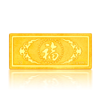 [支持回购]ZSK珠宝 恭喜发财9999足金投资黄金投资金条金砖金块 投资收藏系列
