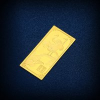 ZSK珠宝松龄鹤寿投资金条au9999足金金条金砖投资收藏系列10克 20克50克可选