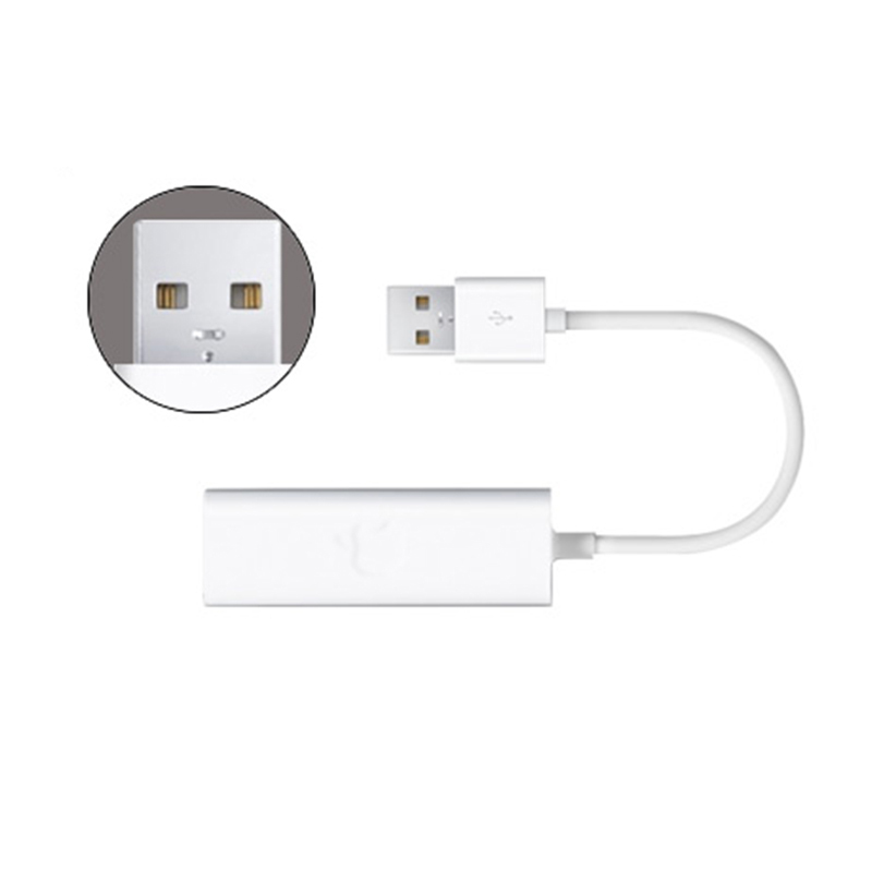 苹果原装转接头Macbook Air USB网卡苹果电脑网线以太网转接器MC704FE/A