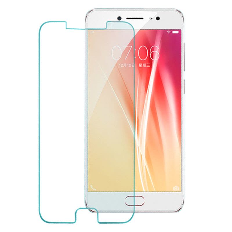 vivo x7钢化膜 VIVO X7plus手机玻璃保护贴膜 防爆高清膜 全屏钢化膜 丝印/透明图片