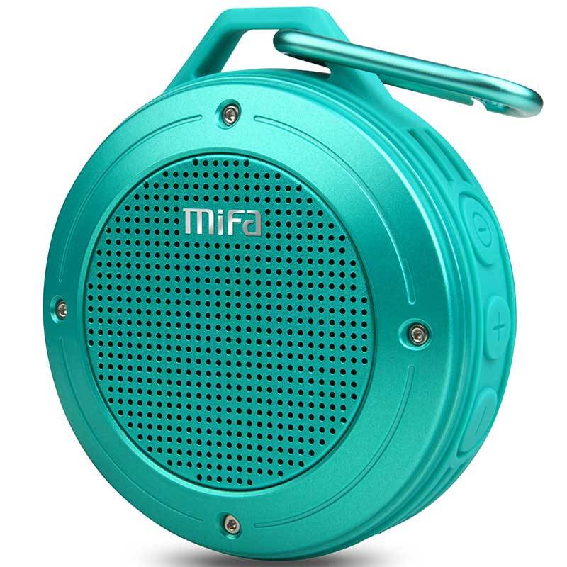 mifa F10无线手机蓝牙音箱4.0户外便携式低音炮迷你小音响HIFI 绚丽蓝
