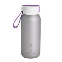 艾可思 思密达双层不锈钢真空保温杯 带盖带手提式 健康环保便携杯 248ml