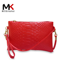 莫尔克（MERKEL）新款女包单肩包手拿包时尚鳄鱼纹斜跨手包手机包休闲零钱包