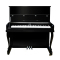 里歌LIGE黑色亮光弯腿立式钢琴LG-122