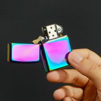 美国芝宝ZIPPO防风打火机 经典冰机标志 缤纷彩色