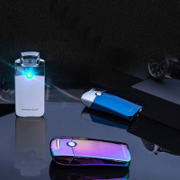 创意USB充电防风打火机 流线型等离子电弧脉冲新款电子点烟器USB-011