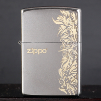 Zippo之宝防风煤油式打火机 经典铬205雕刻金色正品刻字