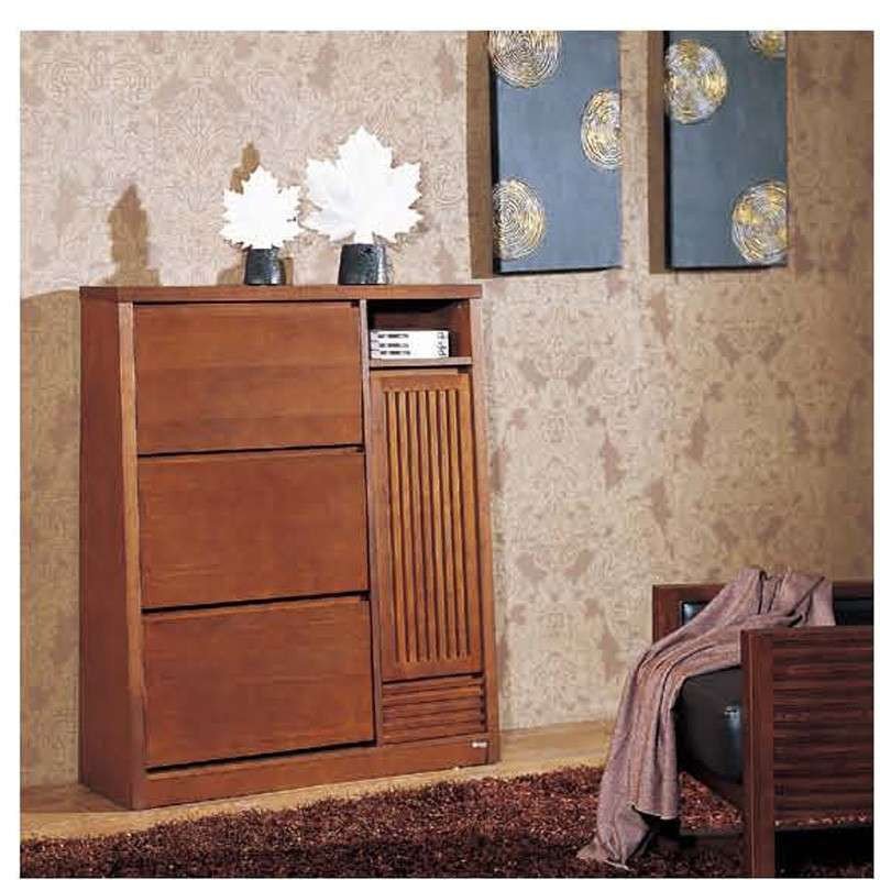 惠宜后现代简约时尚多功能翻门玄关柜 鞋柜 大容量木质鞋柜 HY-P006