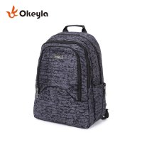 Okeyla商务双肩包帆布旅行包休闲背包书包防水多功能电脑双肩背包