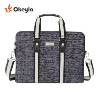Okeyla商务电脑手提包单肩斜挎包14寸15.6寸防水电脑手提包公文包