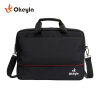 Okeyla商务电脑手提包单肩斜挎包14寸15.6寸防泼水电脑手提包公文包