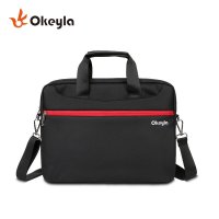 Okeyla商务电脑手提包单肩斜挎包14寸防水多功能电脑手提包公文包