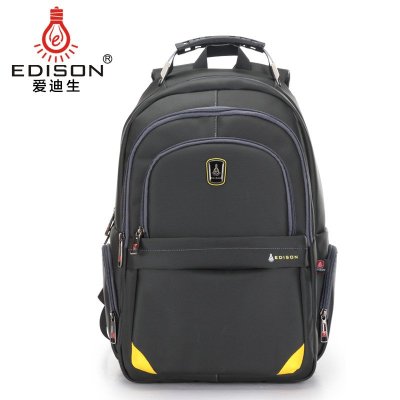 Edison爱迪生经典系列大容量休闲笔记本电脑双肩背包 男 女款14寸15.6寸笔记本内胆包多功能双肩电脑包