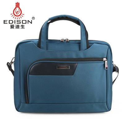 Edison爱迪生苹果笔记本电脑包联想14寸15.6商务单肩手提包男16.5防泼水公文包