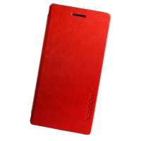 未知素 华为P6 手机壳保护套 侧翻 PU皮 四色可选 电信版、移动版、联通版通用HW10P6 红色