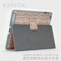 未知素 enuine Leather 欧洲进口头层牛皮 平板电脑IPAD苹果iPad 2/3/4 保护皮套 PA215