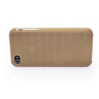 未知素(vzisou)苹果4保护壳iphone4S手机套3D立钻石纹保护壳 PH318 香槟金