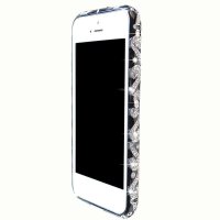 ERTE 苹果iPhone5s/5手机壳保护套金属边框景泰蓝镶钻奢华
